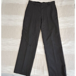 Banana Republic Mens Wool/Poly Dress Pants Gray Stripe Sz 36x34 (actual 35x33.5)